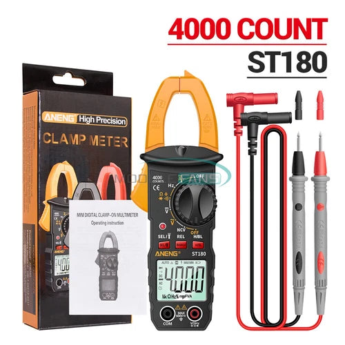 Clamp 4000-Count True RMS AC Current Capacitance-Multi-Tester Automotive ST180