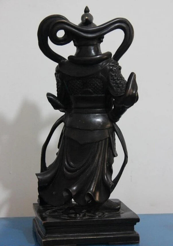 song voge gem S1065 16 Chinese Copper Bronze famous Leader Veda Wei Tuo WeiTuo warrior Buddha Statue
