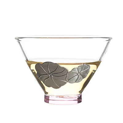tea cup Borosilicate glass cup of tea tin relief Chinese kungfu cup for Pu'er tea heat insulation 2 oz creative master cup China