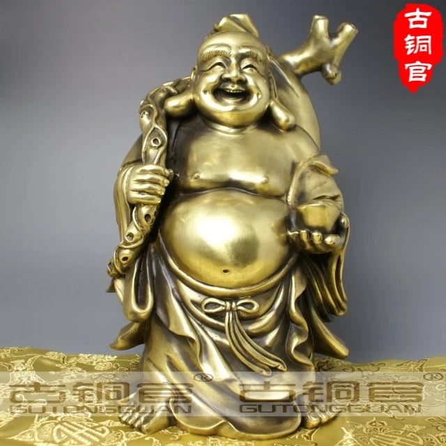 wholesale bronze factory Bronze copper buddha copper crafts gold bags