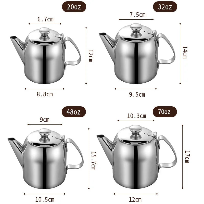 0.5L/0.9L/1.3L/2L Stainless Steel Teapot Coffee Pot Water Kettle for Gas Stove Induction Cooker Buy Our Tea