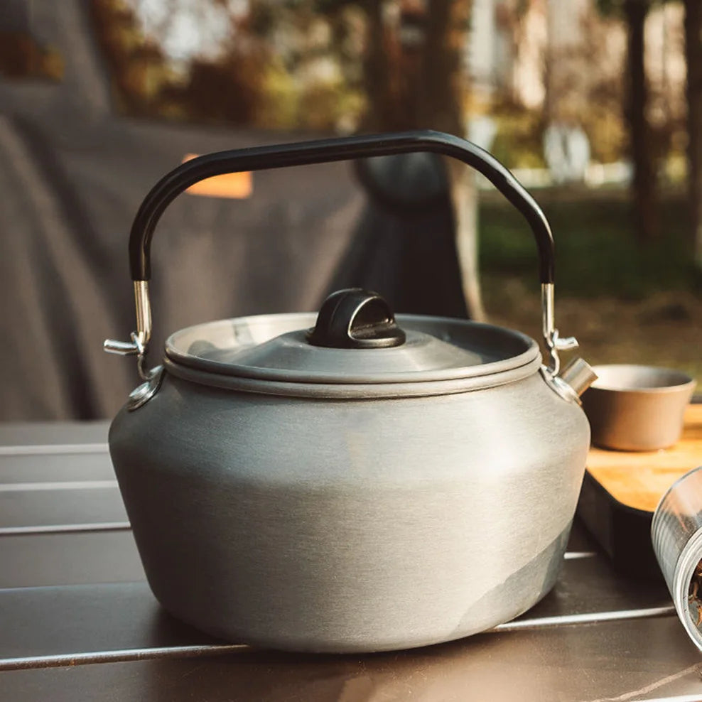 0.6/1.2L Outdoor Boiling Kettle Camping Teapot Portable Alumina Kettle With Anti-Scalding Handle Bioling Tea Pot Buy Our Tea