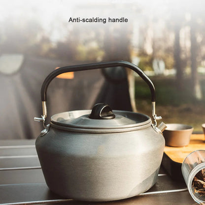 0.6/1.2L Outdoor Boiling Kettle Camping Teapot Portable Alumina Kettle With Anti-Scalding Handle Bioling Tea Pot Buy Our Tea