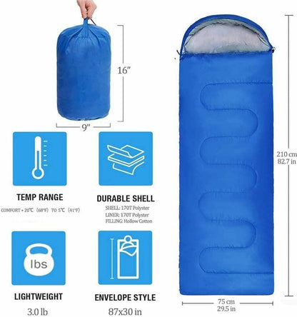 0.7kg Camping Sleeping Bag XL Compression Backpacking Outdoor Cotton Sack Zipper Buy Our Tea