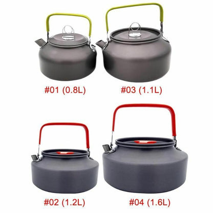 0.8/1.1/1.2/1.6L Water Kettle Portable Camping Aluminum Alloy Outdoor Teapot Bag Buy Our Tea