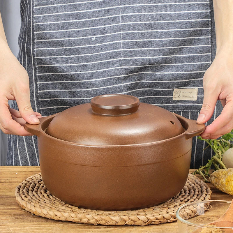 0.8L 1.2L 1.6L Casserole Clay Casserole High Temperature Resistant Household Open Flame Unglazed Stew Pot Soup Porridge Buy Our Tea