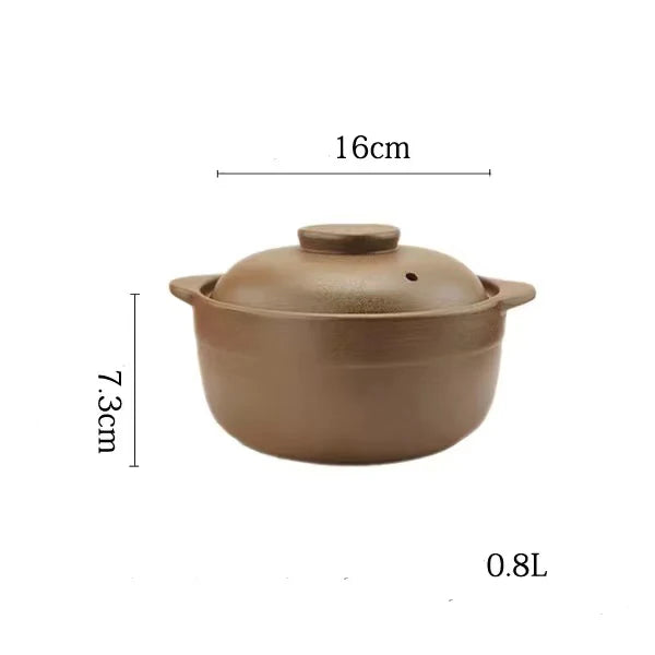 0.8L 1.2L 1.6L Casserole Clay Casserole High Temperature Resistant Household Open Flame Unglazed Stew Pot Soup Porridge Buy Our Tea