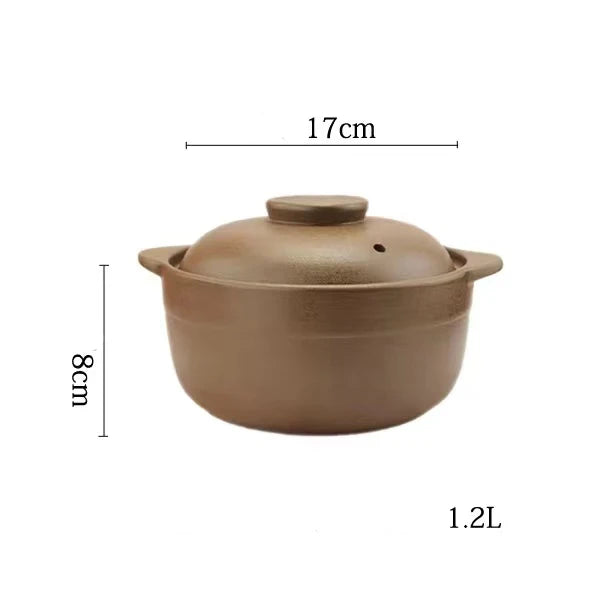 0.8L 1.2L 1.6L Casserole Clay Casserole High Temperature Resistant Household Open Flame Unglazed Stew Pot Soup Porridge Buy Our Tea