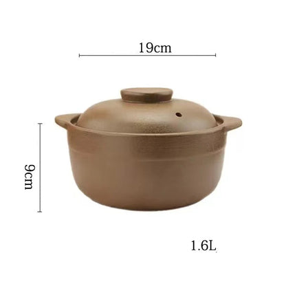 0.8L 1.2L 1.6L Casserole Clay Casserole High Temperature Resistant Household Open Flame Unglazed Stew Pot Soup Porridge Buy Our Tea