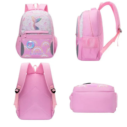 024 New Children's School Bag Primary School Cute Mermaid Tail Girl Waterproof Lightweight Bookbag Primary Middle Schoolbags