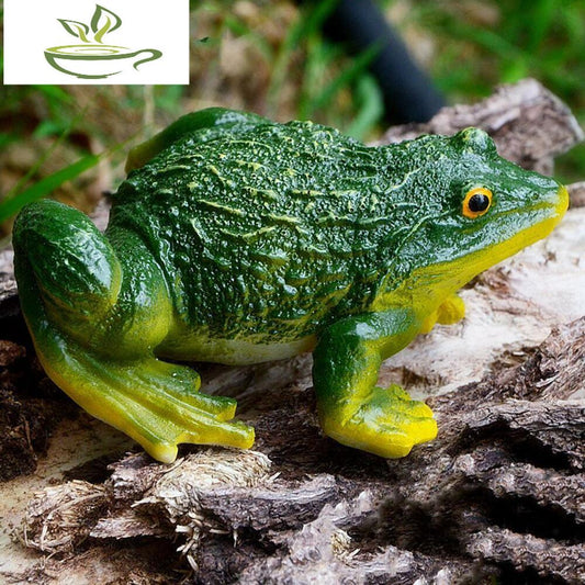 Mini Frog Sculpture Statue Lawn Ornament for Home Garden Decor DIY Accessory
