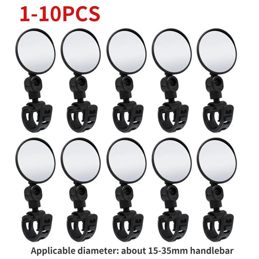 1-10pcs Bicycle Rearview Mirror Adjustable Rotate Wide-angle Cycling Handlebar Buy Our Tea