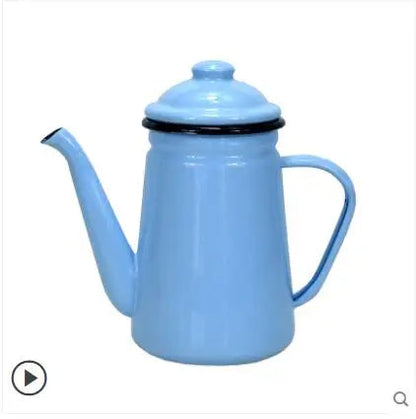 1.1L Enamel Coffee Pot Hand Tea Kettle Induction Cooker Gas Stove Universal Enamel Vintage Kettle Water Kettle Teapot Buy Our Tea