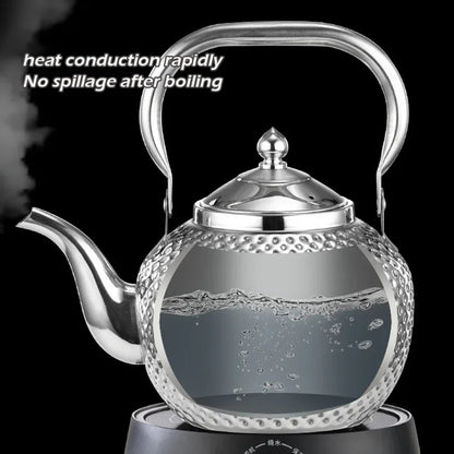 1.2/1.5/2.0L Stainless Steel Teapot Hammer Texture Boiling Kettle With Tea Strainer Home Restaurant Induction Cooker Tea Infuser Buy Our Tea