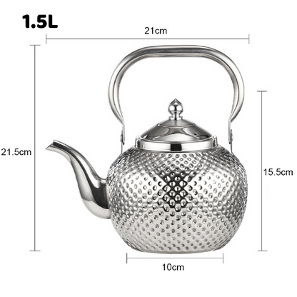 1.2/1.5/2L Stainless Steel Teapot Hammered Spherical Kettle Stove Tea Kettles Buy Our Tea