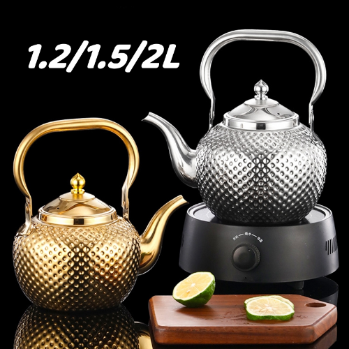 1.2/1.5/2L Stainless Steel Teapot Hammered Spherical Kettle Stove Tea Kettles Buy Our Tea