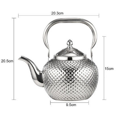 1.2/1.5/2L Stainless Steel Teapot Hammered Spherical Kettle Stove Tea Kettles Buy Our Tea