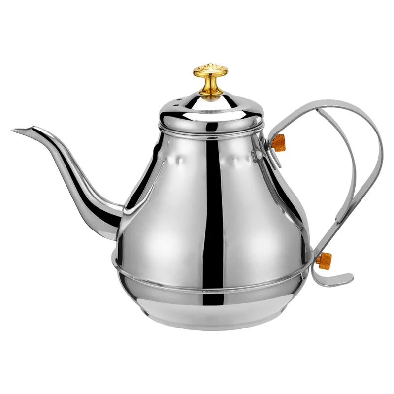 1.2/1.8L Teapot with Tea Filter 304 Stainless Steel Coffee Tea Pot Water Kettle Induction Cooker Stove Universal Kitchen Tool Buy Our Tea