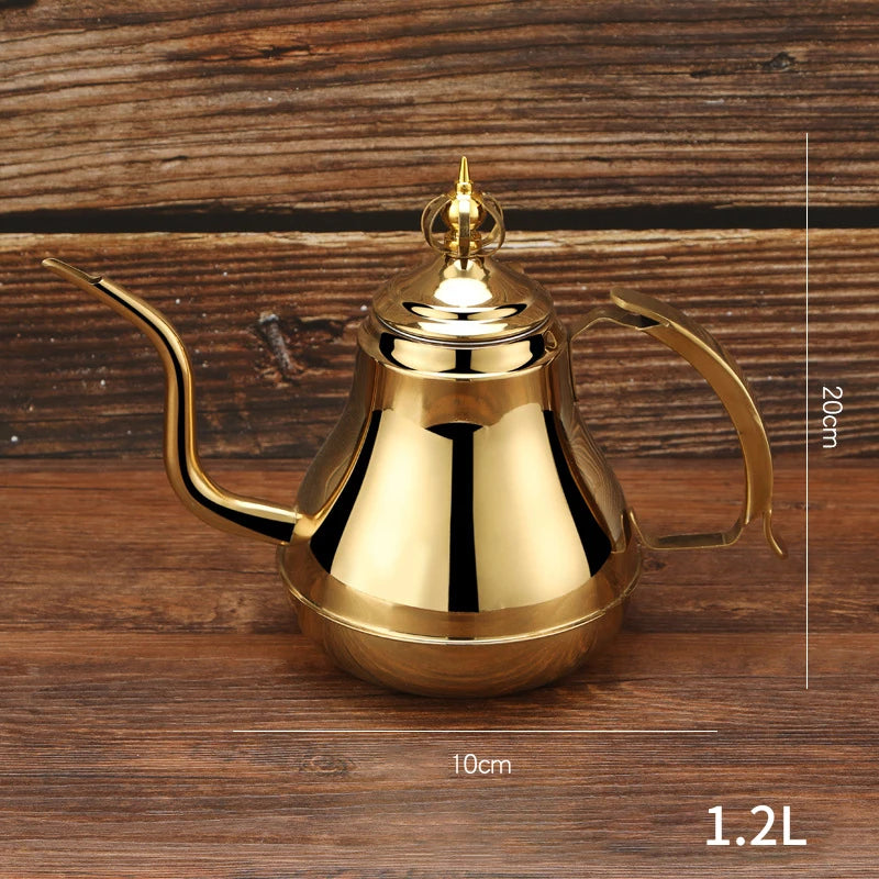 1.2/1.8L Teapot with Tea Filter 304 Stainless Steel Coffee Tea Pot Water Kettle Induction Cooker Stove Universal Kitchen Tool Buy Our Tea