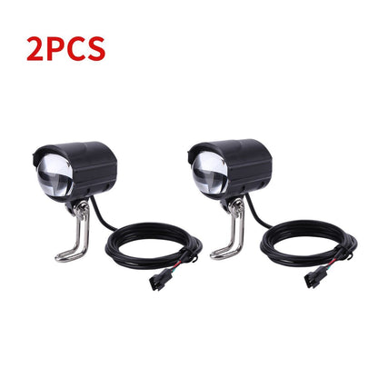 1/2/4pcs 2in1 36v 48v 60v E-bike Horn Light Electric Bicycle 4 Led Headlight 12w Buy Our Tea