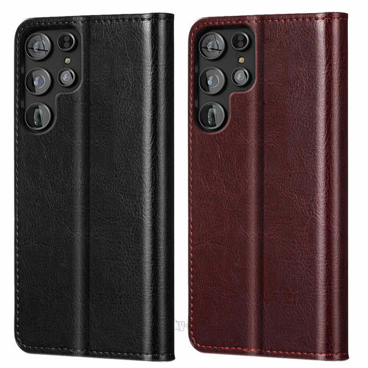 1/2-Pack Flip Case For Samsung Galaxy S22 Ultra + 5G Leather Wallet Pouch Cover Buy Our Tea