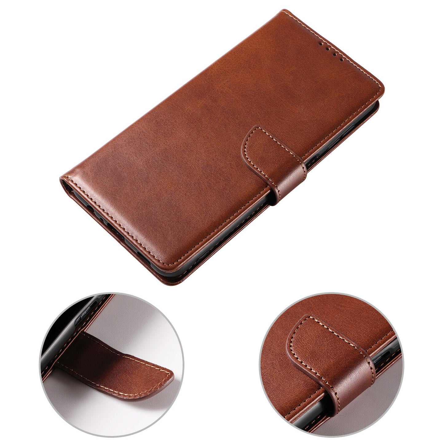 1/2-Pack Flip Case For Samsung Galaxy S23 Ultra/+/ FE Leather Wallet Pouch Cover Buy Our Tea