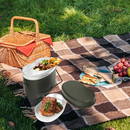 1.2L/1.5L Lunch Box Outdoor Military Canteen Mess Tin Kit Camping Fishing Hiking Buy Our Tea