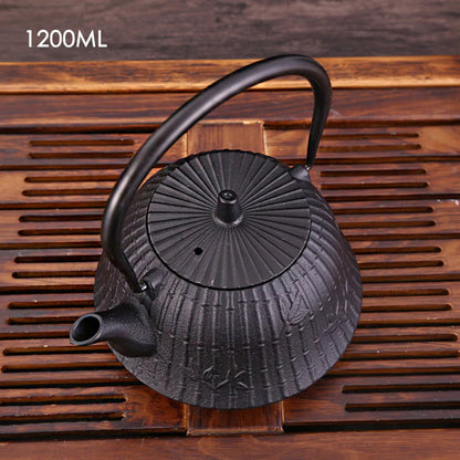 1.2L Cast Iron Kettle Imitate Southern Japan Semi-Manual Cast Iron Teapot For Home Boiling Kettle With Filter Buy Our Tea
