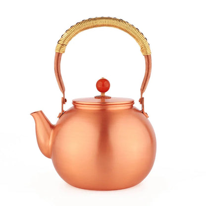 1.4L Handmade Pure Copper Plum Orchid Teapot Large Capacity Uncoated Kung Fu Tea Set Copper Water Kettle Boil Water Buy Our Tea