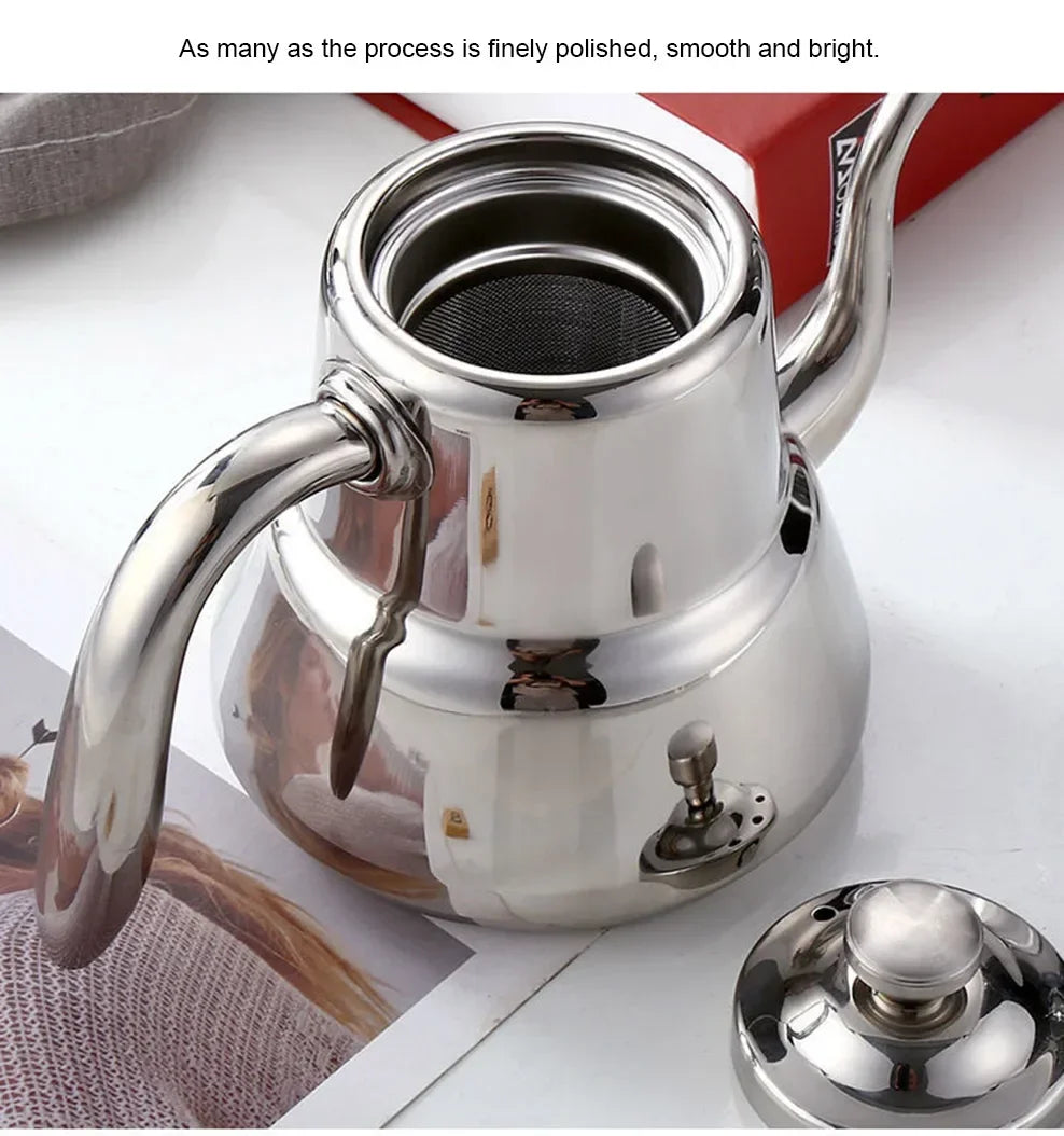 1.5L/2.0L Stainless Steel Teapot Restaurant Household Tea Infuser With Tea Strainer Kettle For Induction Cooker Flower Tea Pot Buy Our Tea