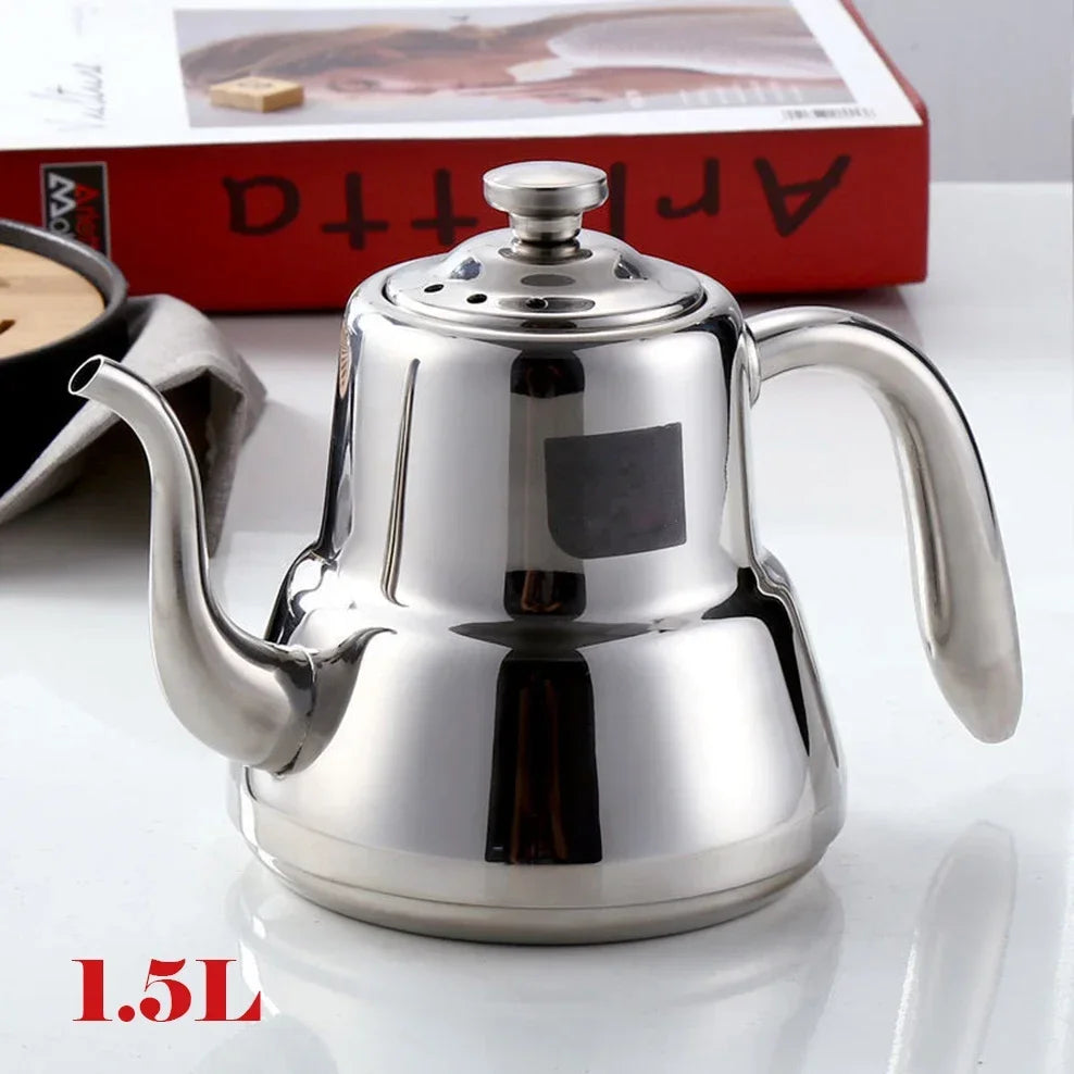 1.5L/2.0L Stainless Steel Teapot Restaurant Household Tea Infuser With Tea Strainer Kettle For Induction Cooker Flower Tea Pot Buy Our Tea