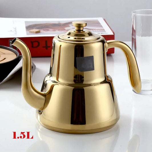 1.5L/2.0L Stainless Steel Teapot Restaurant Household Tea Infuser With Tea Strainer Kettle For Induction Cooker Flower Tea Pot Buy Our Tea