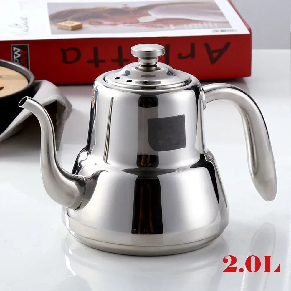 1.5L/2.0L Stainless Steel Teapot Restaurant Household Tea Infuser With Tea Strainer Kettle For Induction Cooker Flower Tea Pot Buy Our Tea