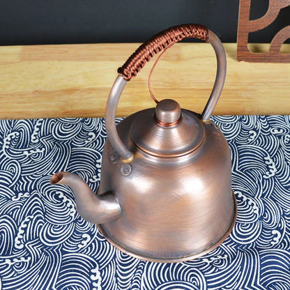 1.5L Pure Copper Teapot Thickened Red Copper Brass Boiling Kettle Anti-Scald Milk Tea Pot Vintage Copper Tea Set For Home Buy Our Tea