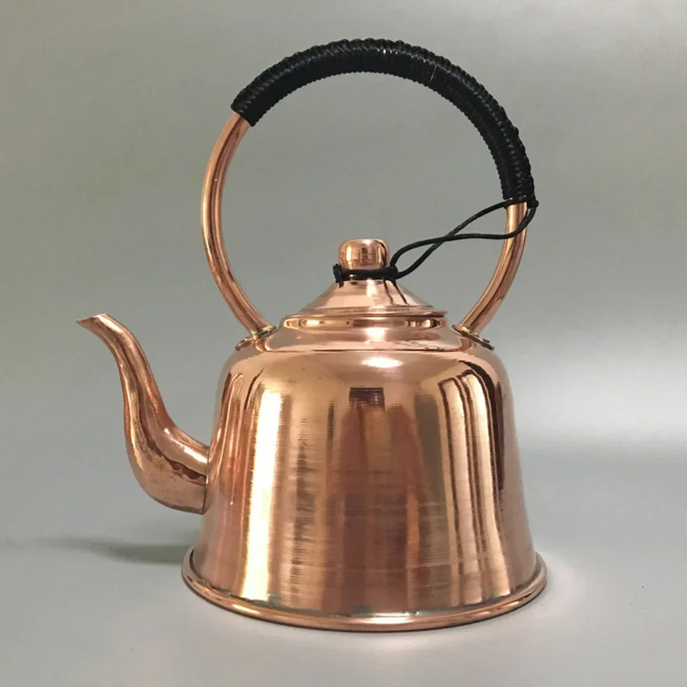 1.5L Pure Copper Teapot Thickened Red Copper Brass Boiling Kettle Anti-Scald Milk Tea Pot Vintage Copper Tea Set For Home Buy Our Tea
