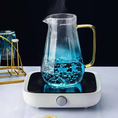 1.5L colourful Diamond Glass Teapot Set Home Water Carafe Heat-resistant Teapot  Hot Cold Water Water Jug Coffee Pot Buy Our Tea