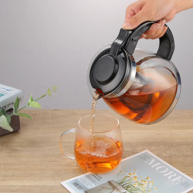 1.5L glass boiling teapot home office thickened heat-resistant and high-temperature resistant kettle with filter tea pot Buy Our Tea