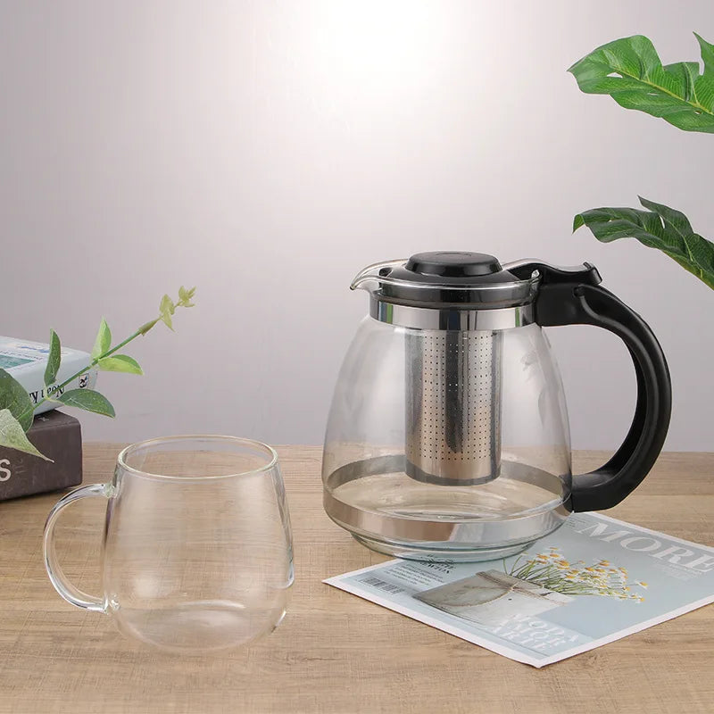 1.5L glass boiling teapot home office thickened heat-resistant and high-temperature resistant kettle with filter tea pot Buy Our Tea