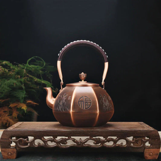 1.65L Copper Kettle For Boiling Water Handmade Red Copper Teapot Octagonal Copper Kettle Home Boiling Teapot Health Tea Pot Buy Our Tea