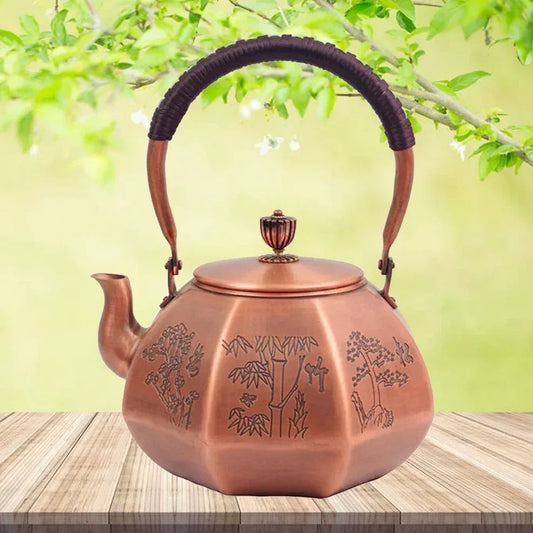 1.65L Copper Kettle For Boiling Water Handmade Red Copper Teapot Octagonal Copper Kettle Home Boiling Teapot Health Tea Pot Buy Our Tea