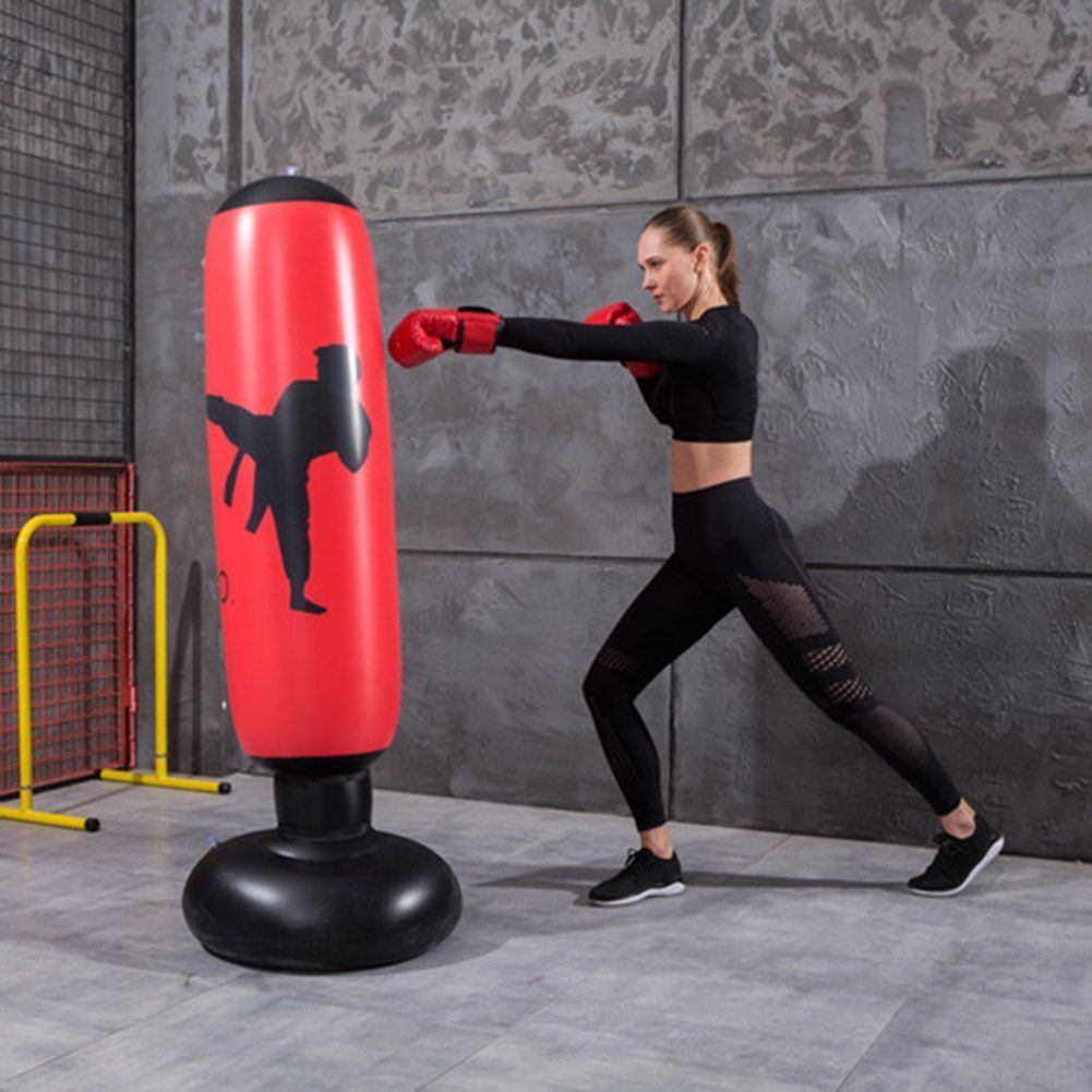 1.6m Inflatable Boxing Training Pillar Tumbler Water Base Standing Sandbag Kit Buy Our Tea