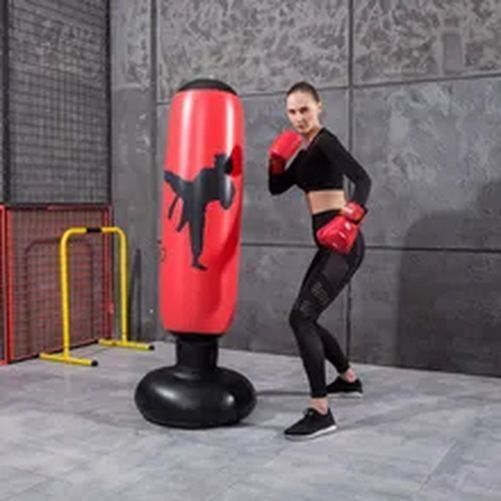 1.6m Inflatable Boxing Training Pillar Tumbler Water Base Standing Sandbag Kit Buy Our Tea