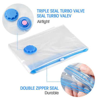 1/8/25 Vacuum Storage Bags Space Saver Hoover Compression for Travel Triple Seal Buy Our Tea