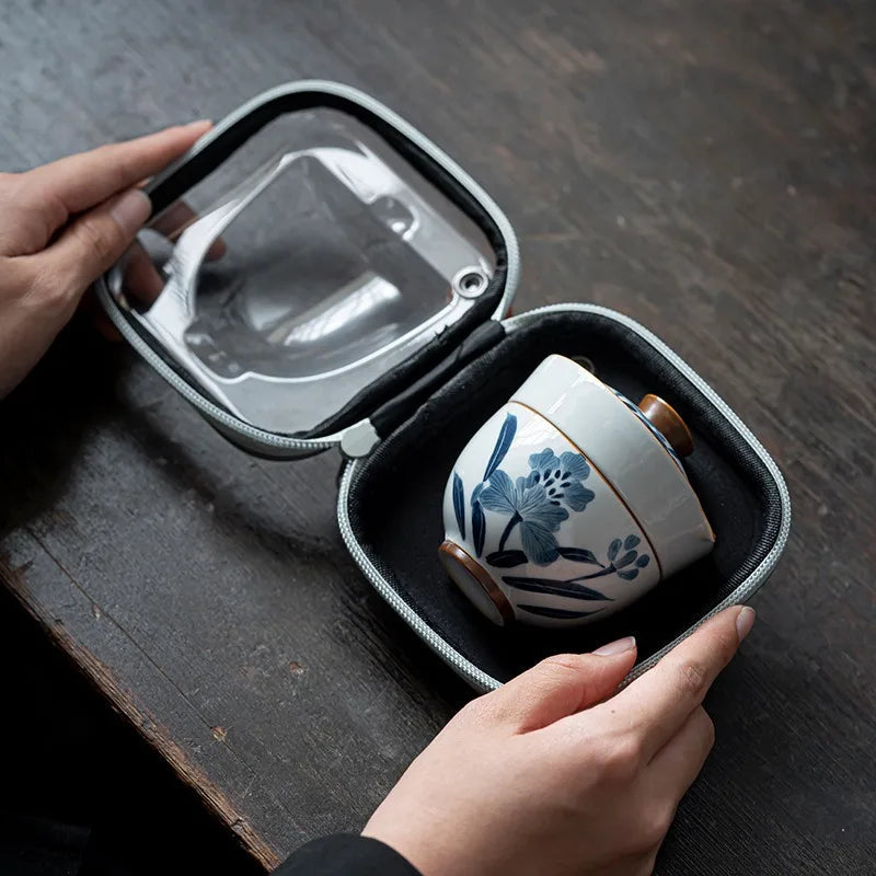1 Bowl 2 Cups Tea Making Picnic Stock Bags Tea Ceremony Hand Painted Taraxacum Tea Set Kit Retro Set of Cups Teapot and Cup Set Buy Our Tea