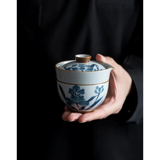 1 Bowl 2 Cups Tea Making Picnic Stock Bags Tea Ceremony Hand Painted Taraxacum Tea Set Kit Retro Set of Cups Teapot and Cup Set Buy Our Tea