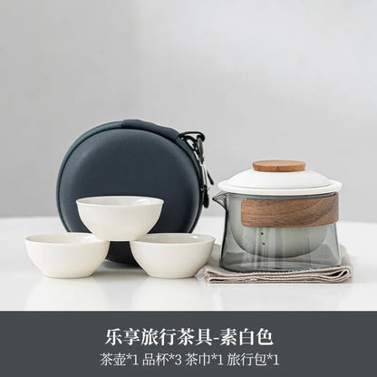 1 Bowl 3 Cups Zen Teapot and Tea Cup Set Kit  Household Tea Making Travel Tea Set Outdoor Portable Bag Chinese Tea Set Supplies Buy Our Tea