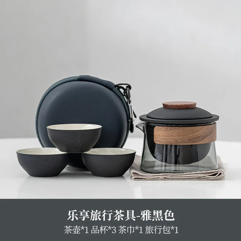 1 Bowl 3 Cups Zen Teapot and Tea Cup Set Kit  Household Tea Making Travel Tea Set Outdoor Portable Bag Chinese Tea Set Supplies Buy Our Tea