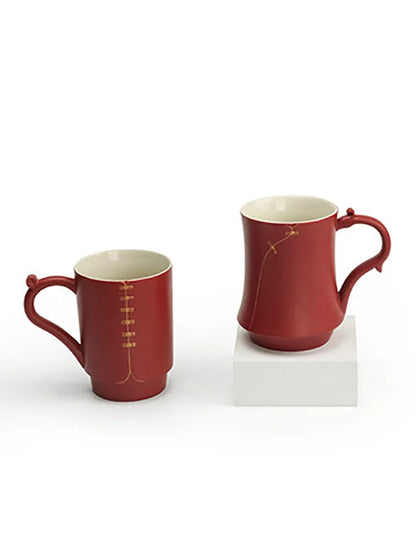 1 Pair Beautiful Porcelain Ceramic Tea Coffee Mugs Cup For Household Home Office Accessory Valentine's Day Birthday Gifts