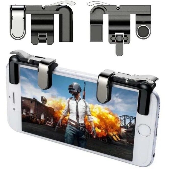 1 Pair Gaming Trigger Phone Game PUBG Mobile Controller Gamepad for Android IOS Buy Our Tea