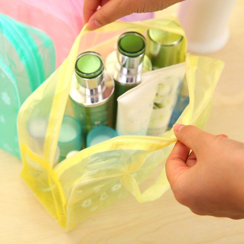 1 Pc PVC Transparent Cosmetic Makeup Bag Waterproof Zipper Beauty Case Toiletry Buy Our Tea